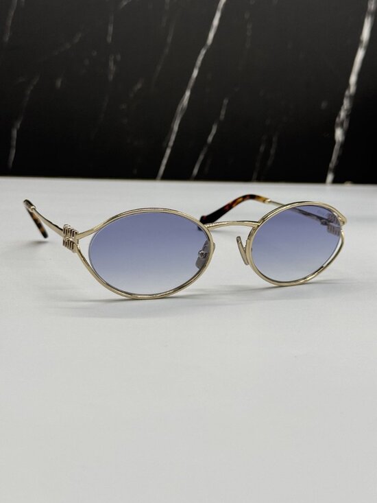 NEW MIU MIU MU52YS ZVN80O GOLD BLUE SUNGLASSES MIU MIU MU 52YS ZVN80O main image 9